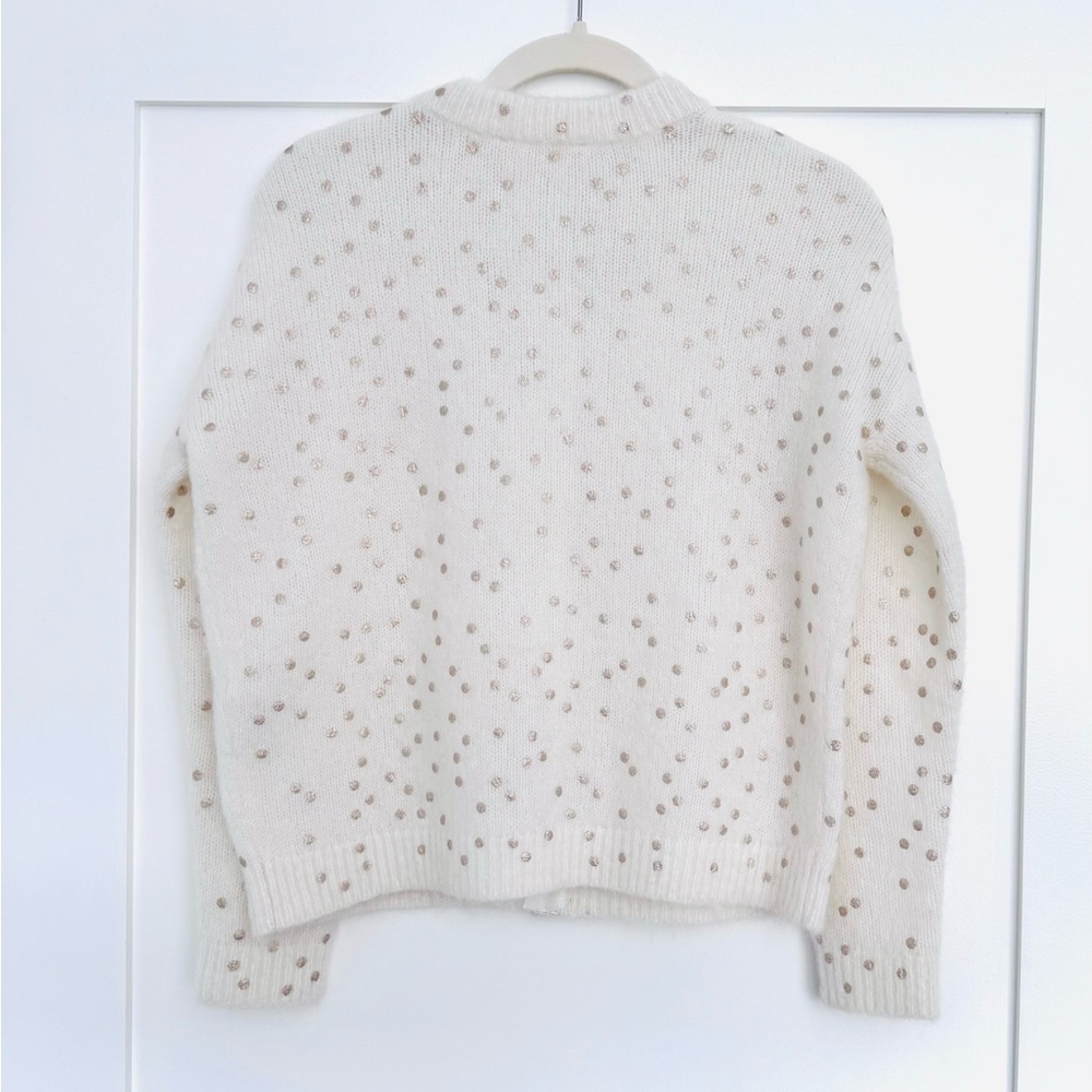 Sezane Cream Cardigan with Subtle Sparkle Brand New - Picture 2 of 4